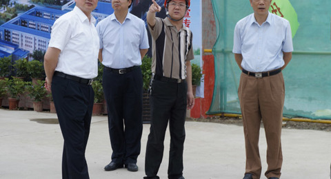 省教育厅朱卫国副厅长视察我校新校区建设